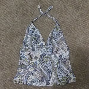 Paisley bathing suit top xs
